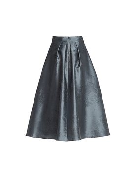 Swing Midi falda azul oscuro 34