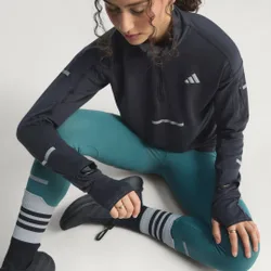 Maglia da running adi365 CLIMAWARM+ Half Zip L Black