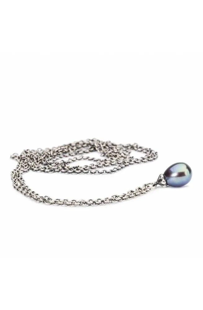 Collana Fantasia con Perla Pavone 90 cm - TAGFA-00059 - Trollbeads - FashionsVida