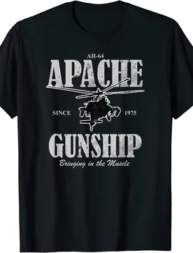 AH-64 Apache Gunship T-Shirt 100% Cotton O-Neck Short Sleeve Summer Casual Mens T-shirt Streetwear - Aliexpress - FashionsVida
