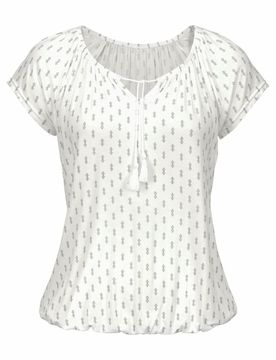 VIVANCE Camiseta negro / blanco