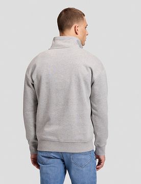 Workwear Relaxed Half Zip Sweatshirt Grey Mele Größe L male