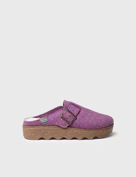 Zapatilla de casa para mujer con hebilla | JAELLE-FR