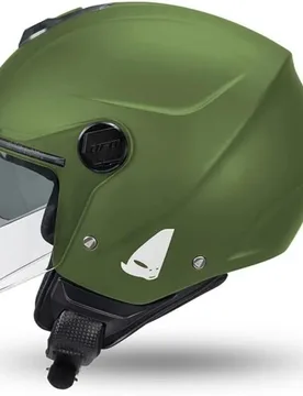 Casco Moto Jet NIXIE Verde taglia XS - UFO - FashionsVida