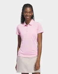 Womens Polo Donna Solid Performance A Manica Corta - Rosa, rosa rosa Donna taglia M