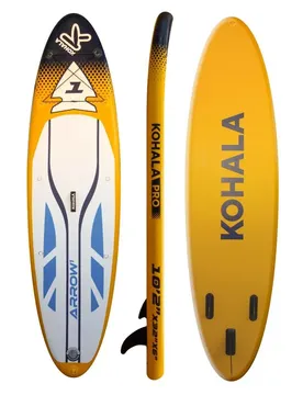 Ensemble De Paddle Surf Gonflable Arrow 1 Paddle Surf Board 10´2´´ Yellow / Blue / White 310 cm unisex