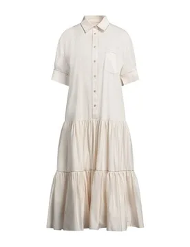 Midi-Kleid Damen Elfenbein 32,34,36,38,40,44 Damen - Agnona - FashionsVida