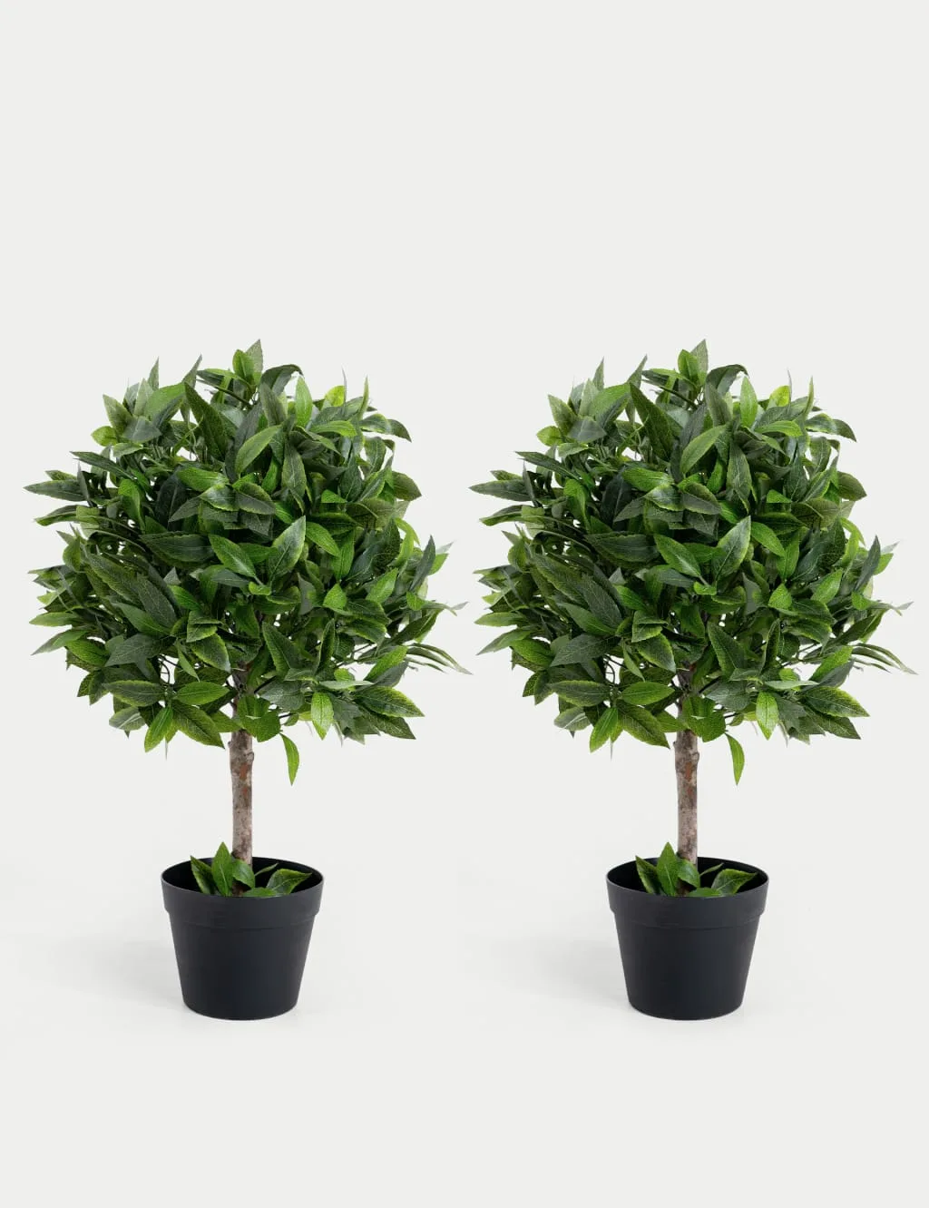 Ft Set of 2 Artificial Bay Bush Ball Trees Green - Blooming Artificial - FashionsVida