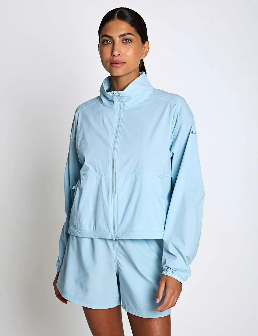 AmazeStretch Funnel Neck Jacket Light Blue female - Columbia - FashionsVida