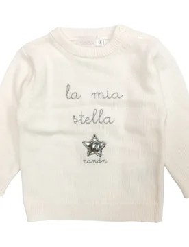 Maglia Panna/argento - La Mia Stella I23427 - Nanan - FashionsVida