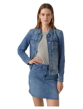 Giacca Di Jeans Zorica Medium Blue Denim S - Vero moda - FashionsVida