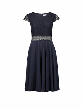 Robe de cocktail bleu marine 32 - Vera Mont - FashionsVida