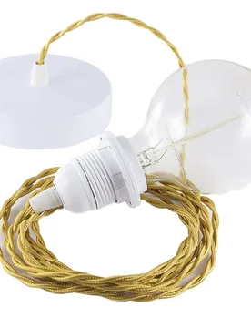 Cables Lampe Suspendue Pendel Pour Abat-jour Tm05 2 M Gold / White One Size - Creative - FashionsVida