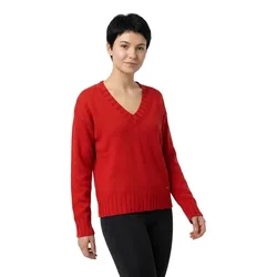 Pull à Col En V Cherice Royal Red L
