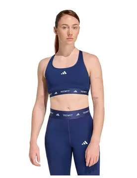 Soutien-gorge De Sport à Impact Moyen Techfit Dark Blue XS - Adidas - FashionsVida