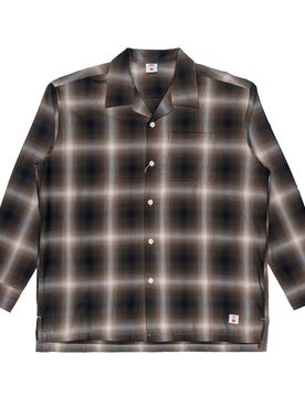 Camicia Uomo OPEN COLLAR JAPAN beige/black