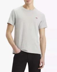 T-shirt Levi's grigia in cotone con logo ricamato