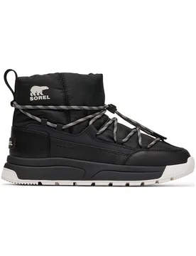 Wasserfeste Winter Stiefel zum Reinschlüpfen Whitney III Slip-On WP W Black Sea Salt für Damen Größe 37,5 schwarz - Sorel - FashionsVida
