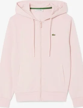 Sudadera de mujer con capucha de felpa con cremallera - Lacoste - FashionsVida