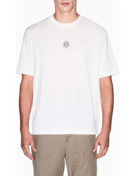 Camiseta de hombre manga corta con maxi estampado en la espalda - Armani Exchange - FashionsVida