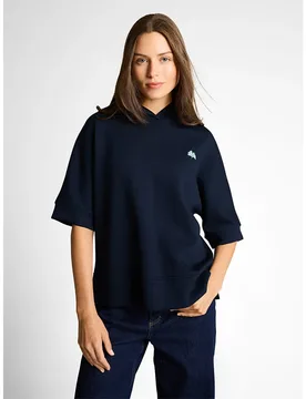 Felpa Con Cappuccio 105089 Sky Captain Blue M - Tom tailor - FashionsVida