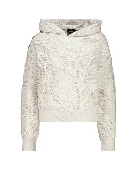 Felpa con cappuccio - Hoodie crema 34 - monari - FashionsVida