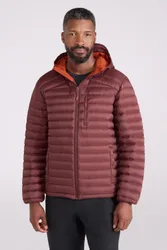 Henry Extreme Mens Down Padded Jacket - Burgundy - Burgundy - Size: S