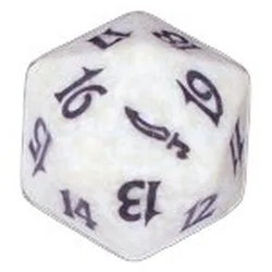 Magic Mirrodin Spindown Dice White