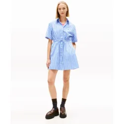 Vestido de mujer camisero de rayas
