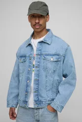 Herren Basic Regular Fit Jeansjacke Light Blue Größe XS