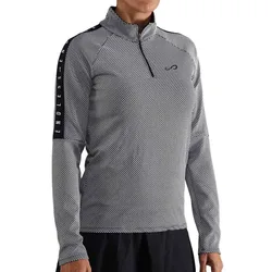 Kirsch Iconic Ii Half Zip Sweatshirt Black White S