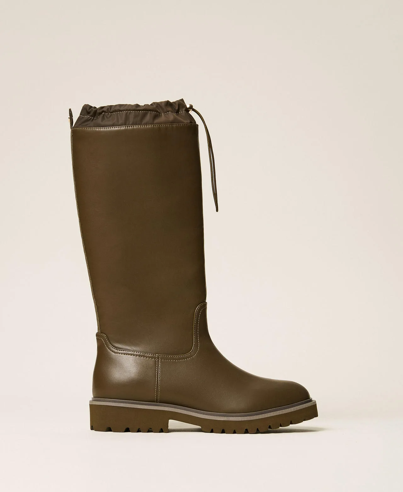 Bottes en caoutchouc avec cordon de serrage - TWINSET - FashionsVida