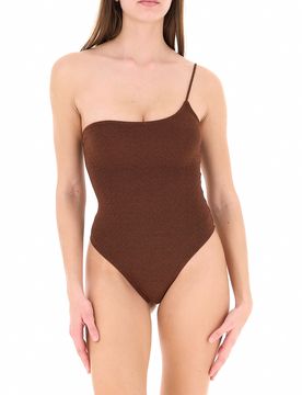 Costume intero monospalla MARRONE L