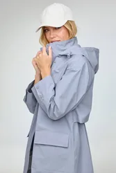 Women's Waterproof Jacket in Light Blue Size: 12 - Light Blue - Size: 12