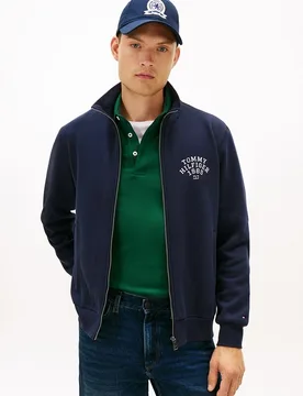 Sudadera de caballero sin capucha con cremallera - Tommy Hilfiger - FashionsVida