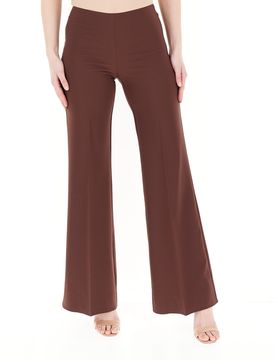 Pantalone flare MARRONE XL