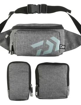 Daiwa Logo Waist Pack Grey One Size unisex - Daïwa - FashionsVida