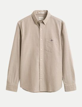 Gant Regular-Fit Oxfordhemd Beige M