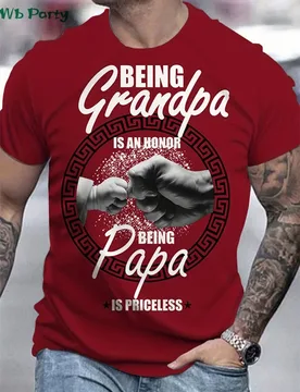 Being Grandpa Is an Honor Print T-shirts for Men Classic Male Clothes Men's Summer Clothes Oversized T-shirt Short Sleeve Tee - Aliexpress - FashionsVida