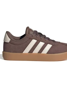 Sneaker Vl Court 3.0 Earth Strata / Chalk White / Gum 3 EU 33 1/2 - Adidas - FashionsVida