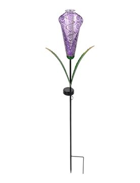 Solar-Regenmesser „Calla“ lila schwarz