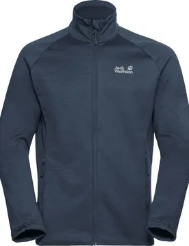 Peak District Full Zip Herren Funktionsjacke, blau 2XL - Jack Wolfskin - FashionsVida