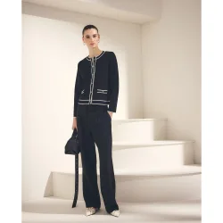 Chaqueta de mujer con vivos a contraste