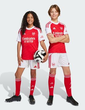 Short Arsenal FC Home 25/26 7-8A White / Better Scarlet