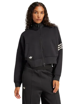 Neuclassics Track Top Damen Trainingsoberteile - Schwarz - Größe XXL (50-52) - Baumwoll-Jersey Black XXL (50-52) - Adidas - FashionsVida
