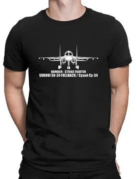 SU-34 Fullback Russian Fighterjet Bomber Men T-Shirt Short Casual 100% Cotton Shirt Size S-3XL - Aliexpress - FashionsVida