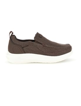 Mocassini marroni in tessuto leggero PK6130A 44