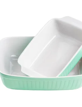 Mäser Auflaufform-Set, Keramik KITCHEN TIME gruen - Maser - FashionsVida
