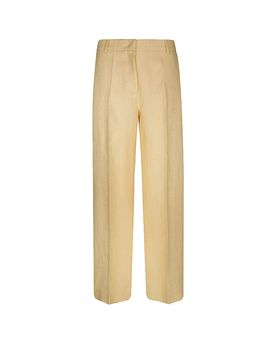 Pantalón de lino WKDMALIZIA amarillo 44