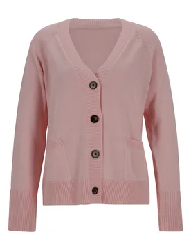 Cardigan, V-Ausschnitt,1/1-Arm female - 48 - FashionsVida